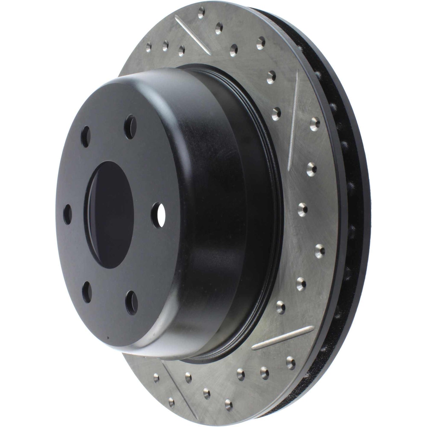 StopTech Sport Drilled/Slotted Brake Rotor; Rear Left
