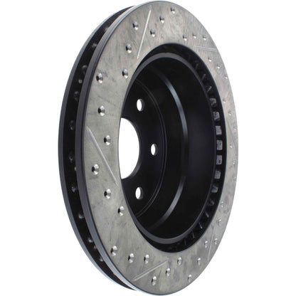 StopTech Sport Drilled/Slotted Brake Rotor; Rear Left