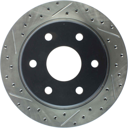 StopTech Sport Drilled/Slotted Brake Rotor; Rear Right