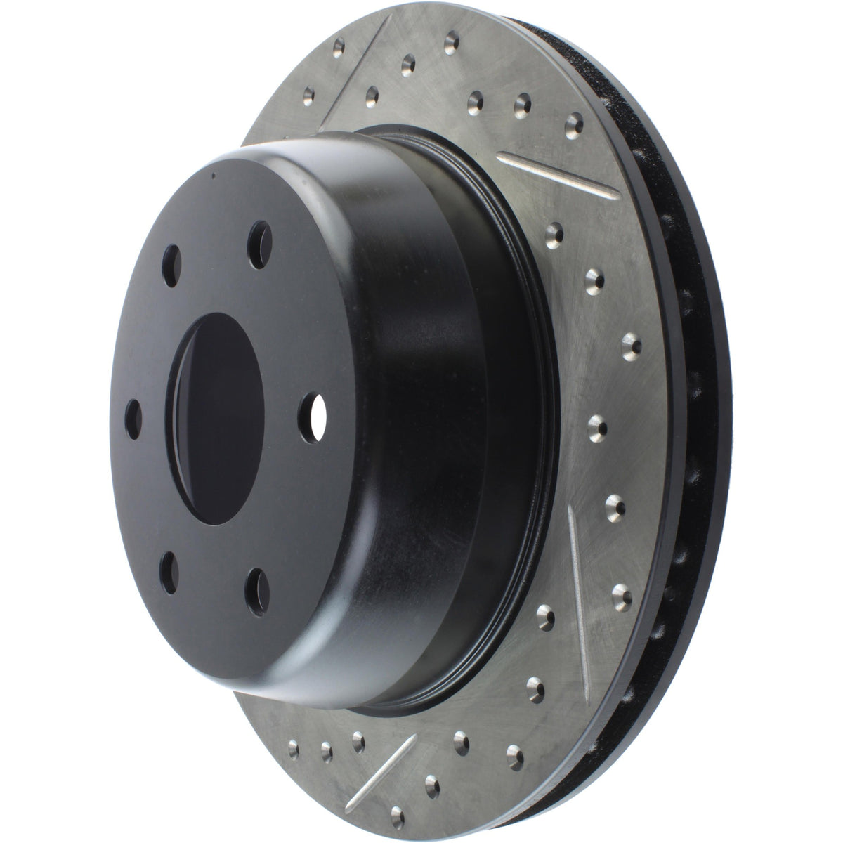 StopTech Sport Drilled/Slotted Brake Rotor; Rear Right