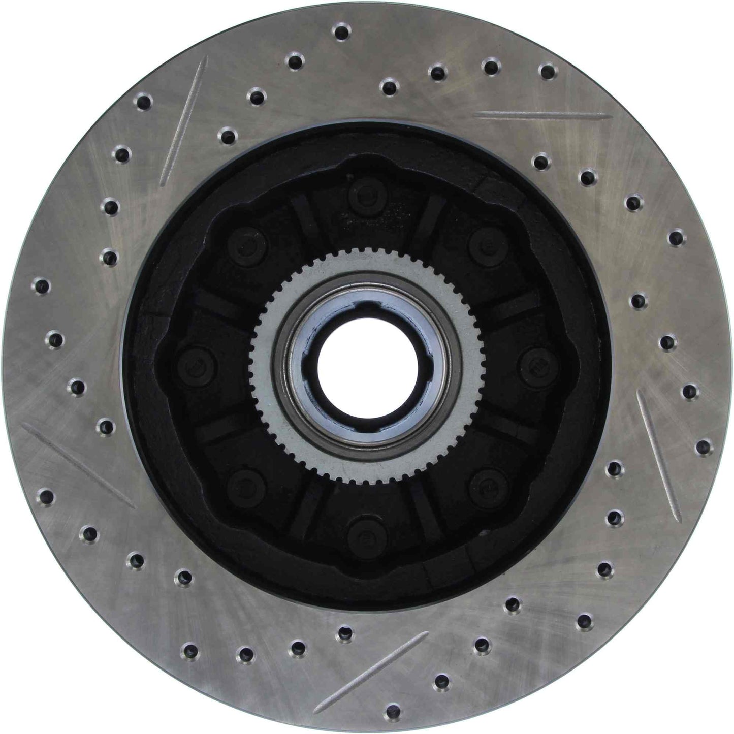 StopTech Sport Drilled/Slotted Brake Rotor; Front Left