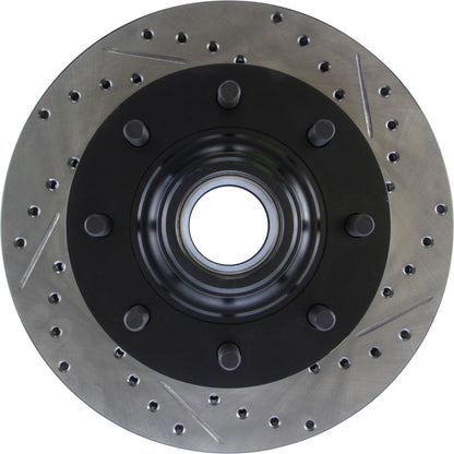 StopTech Sport Drilled/Slotted Brake Rotor; Front Left