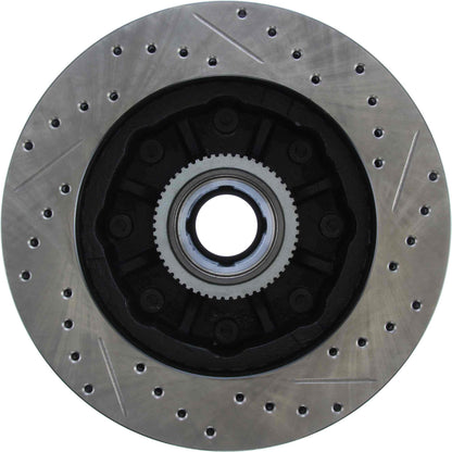 StopTech Sport Drilled/Slotted Brake Rotor; Front Right