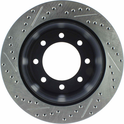 StopTech Sport Drilled/Slotted Brake Rotor; Rear Left