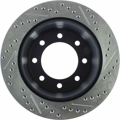 StopTech Sport Drilled/Slotted Brake Rotor; Rear Right