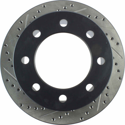 StopTech Sport Drilled/Slotted Brake Rotor; Rear Right