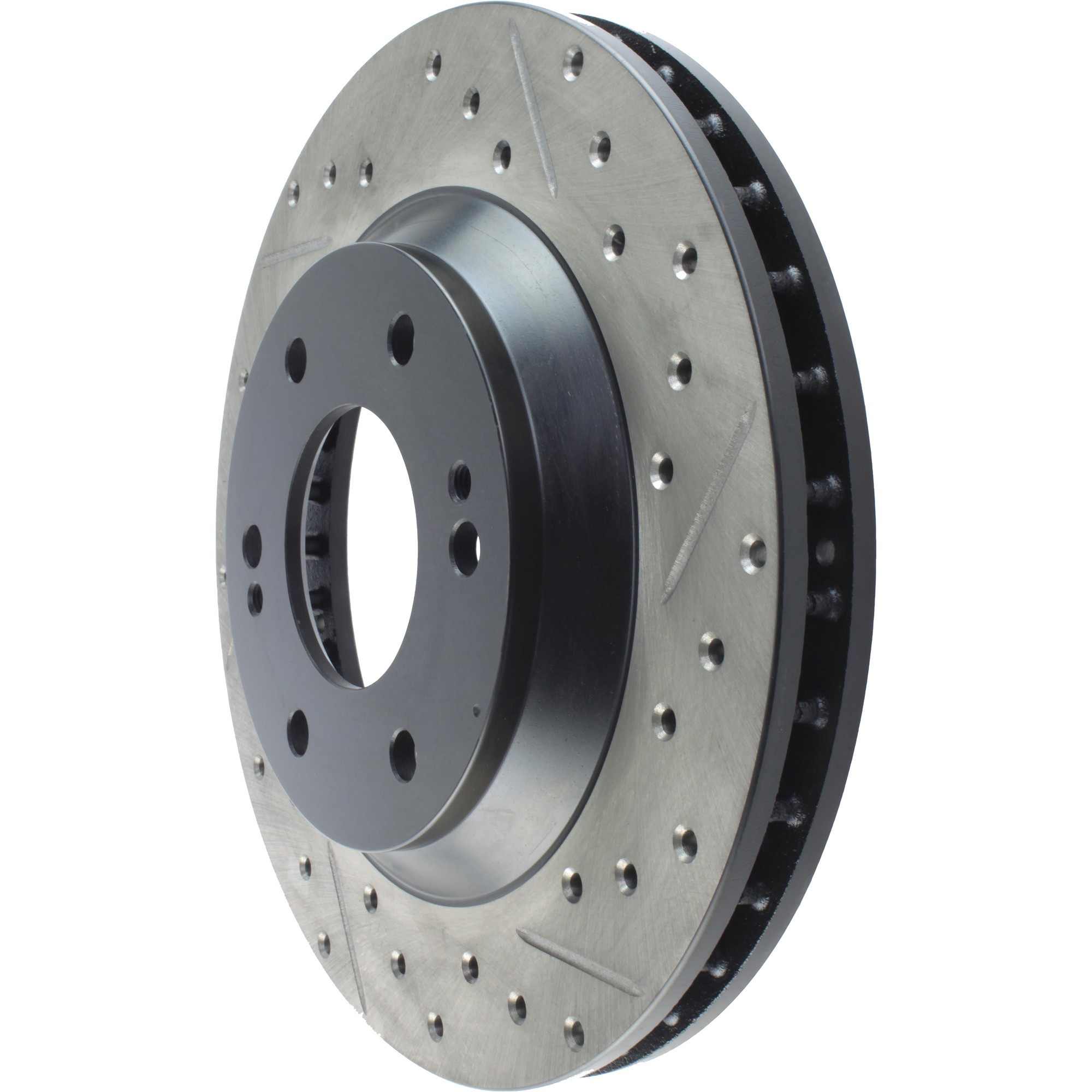 StopTech Sport Drilled/Slotted Brake Rotor; Front Left