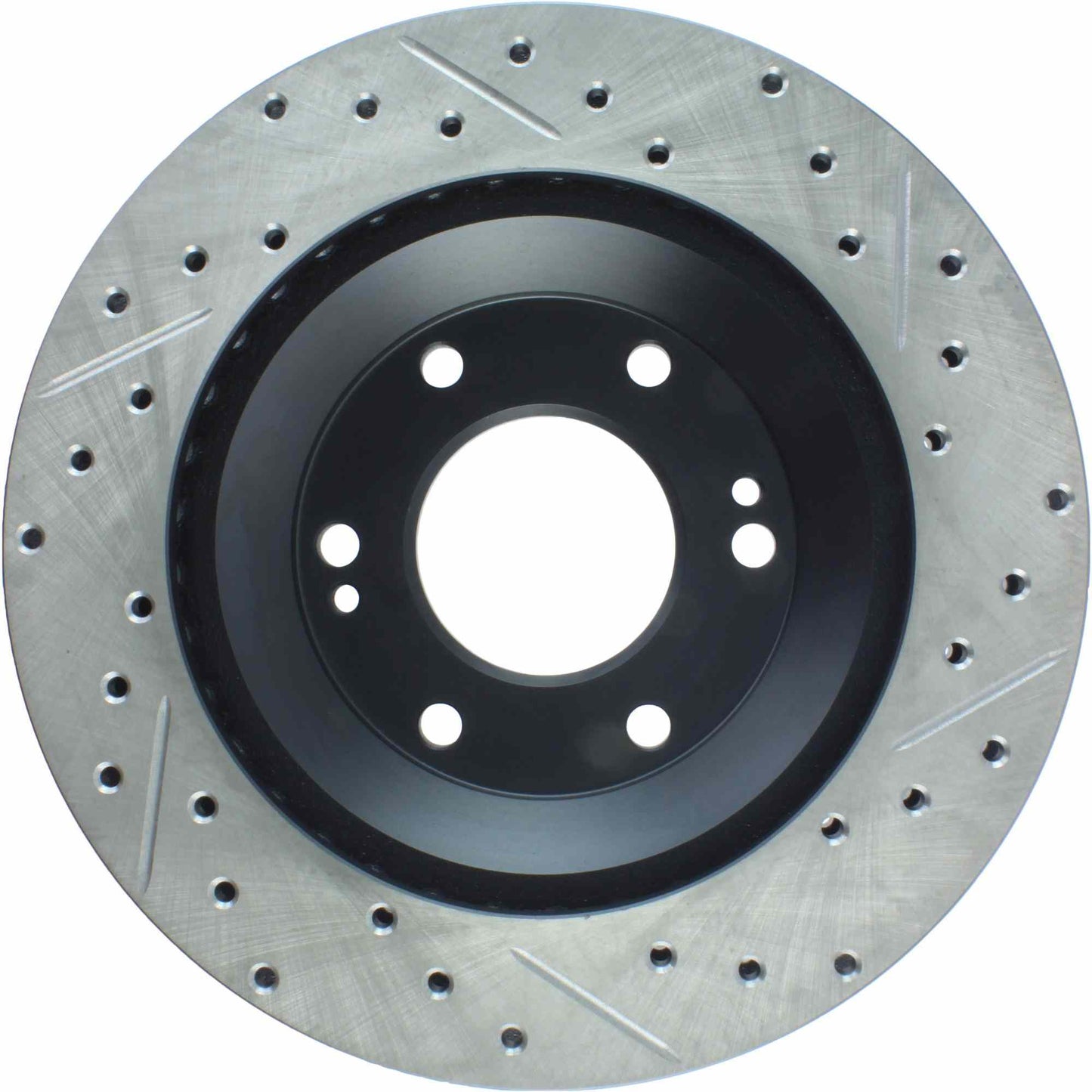 StopTech Sport Drilled/Slotted Brake Rotor; Front Right