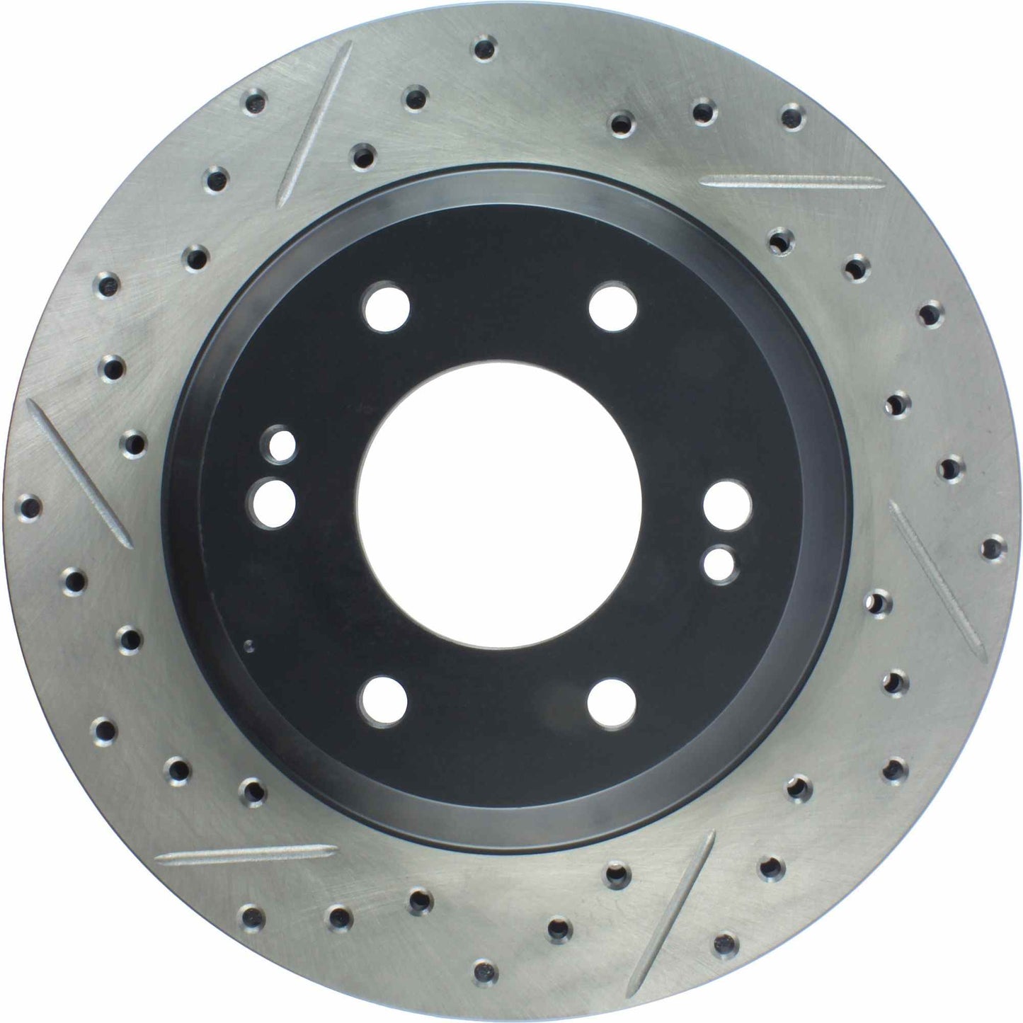 StopTech Sport Drilled/Slotted Brake Rotor; Front Right