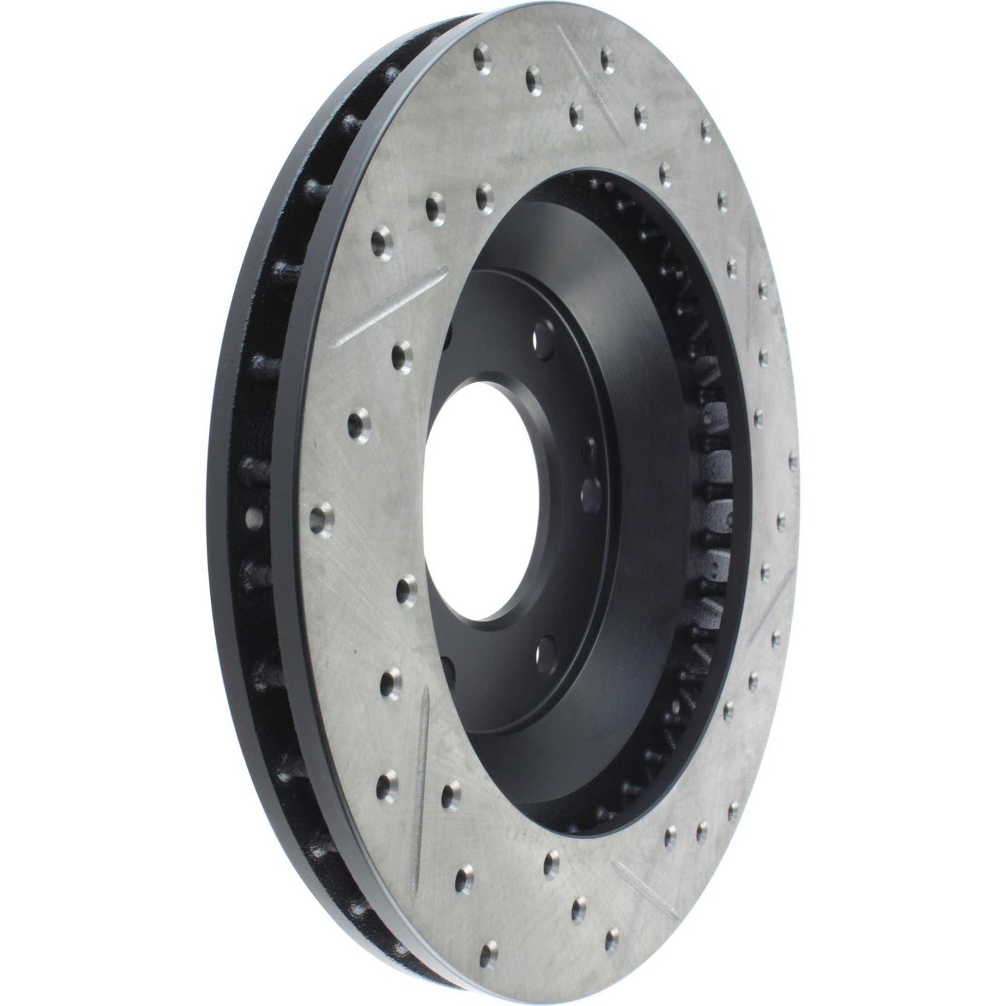 StopTech Sport Drilled/Slotted Brake Rotor; Front Right