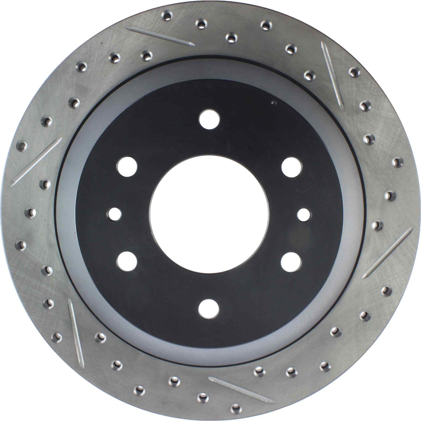 StopTech Sport Drilled/Slotted Brake Rotor; Rear Left