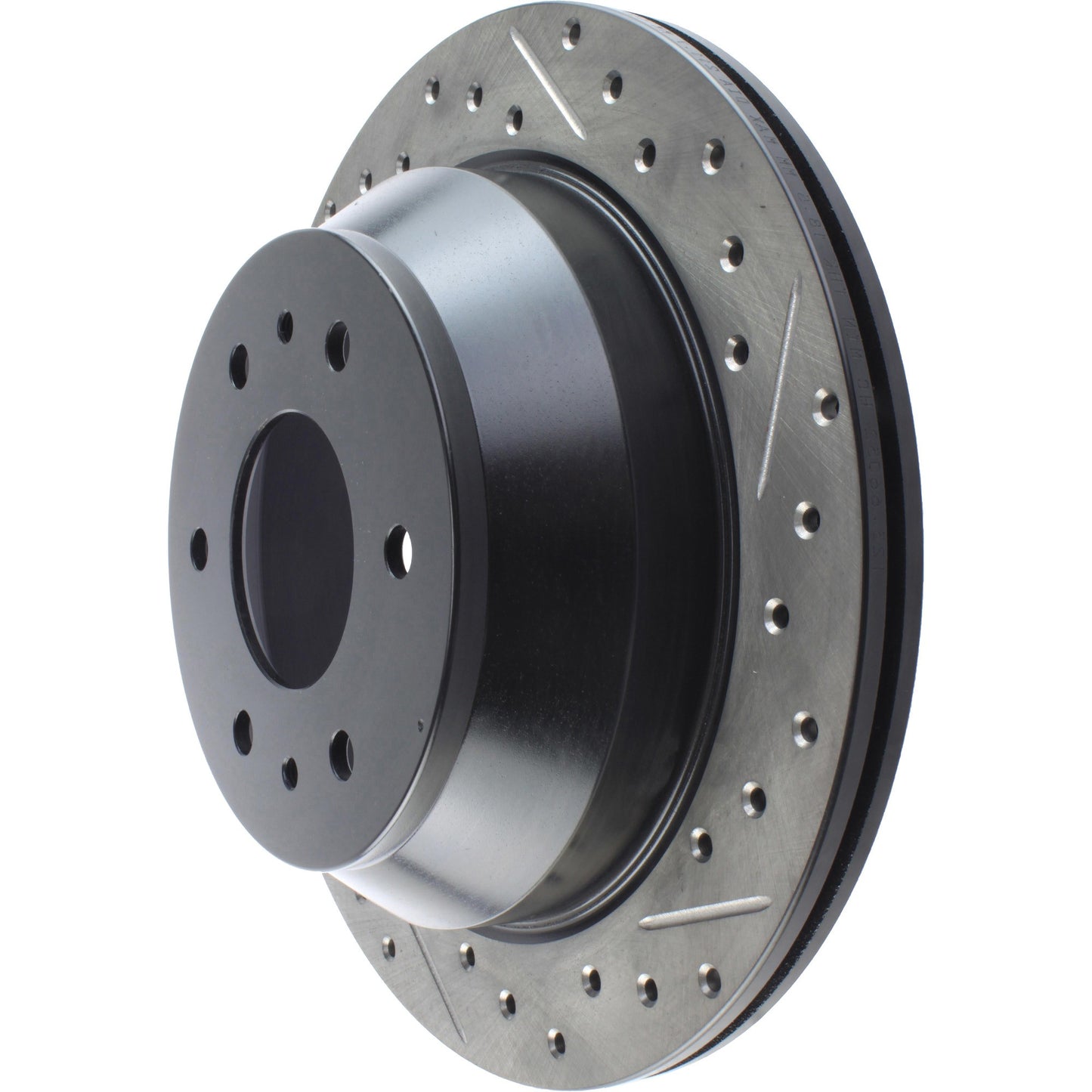 StopTech Sport Drilled/Slotted Brake Rotor; Rear Left