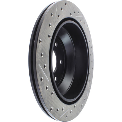 StopTech Sport Drilled/Slotted Brake Rotor; Rear Left
