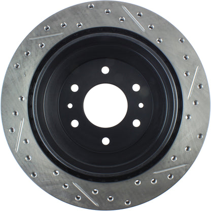 StopTech Sport Drilled/Slotted Brake Rotor; Rear Right