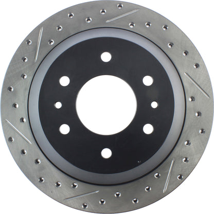 StopTech Sport Drilled/Slotted Brake Rotor; Rear Right