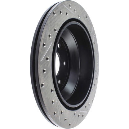 StopTech Sport Drilled/Slotted Brake Rotor; Rear Right