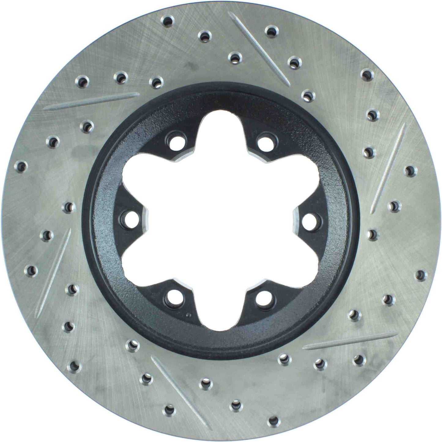StopTech Sport Drilled/Slotted Brake Rotor; Front Left