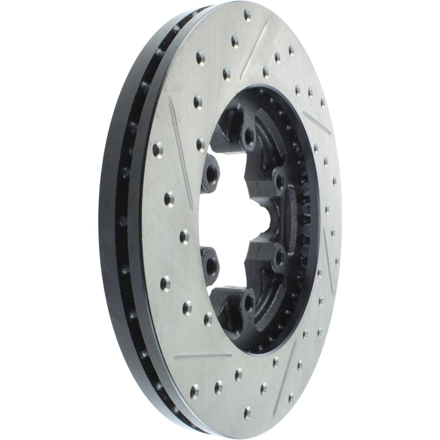 StopTech Sport Drilled/Slotted Brake Rotor; Front Left