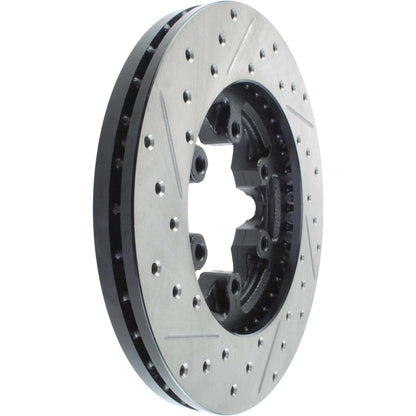 StopTech Sport Drilled/Slotted Brake Rotor; Front Left