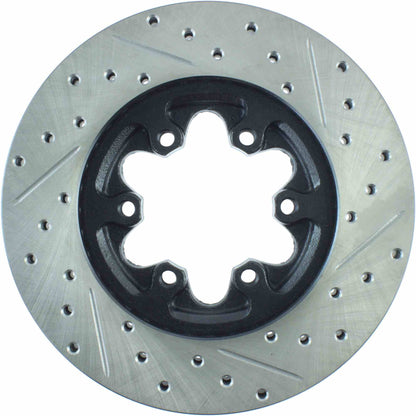 StopTech Sport Drilled/Slotted Brake Rotor; Front Right