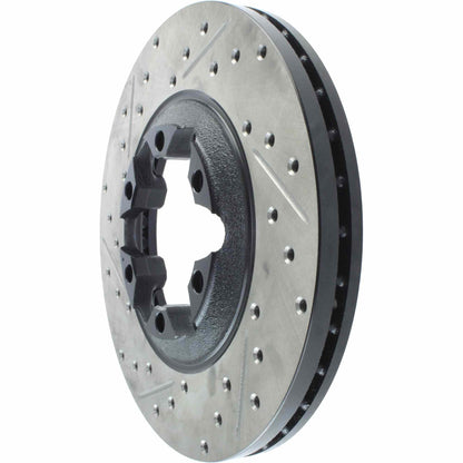 StopTech Sport Drilled/Slotted Brake Rotor; Front Right