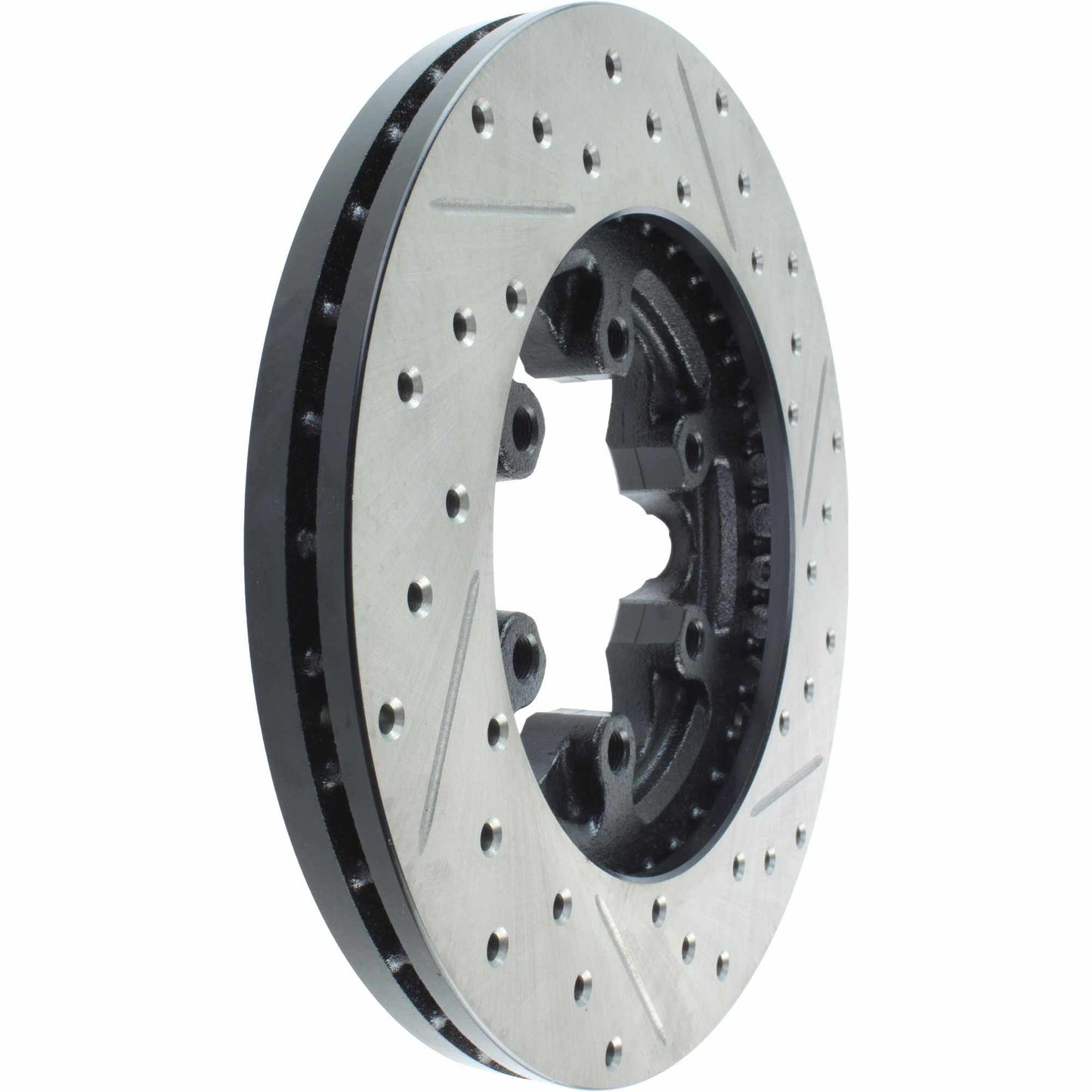 StopTech Sport Drilled/Slotted Brake Rotor; Front Right