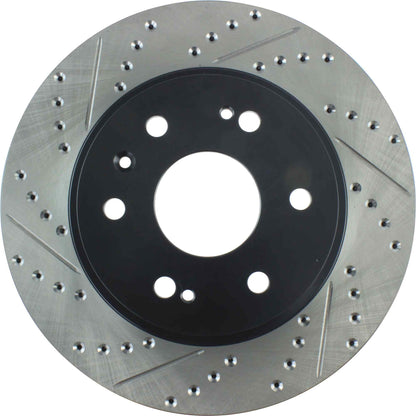 StopTech 2005+ Chevrolet Silverado 1500 Sport Slotted & Drilled Front Right Cyro Rotor 127.66057CR