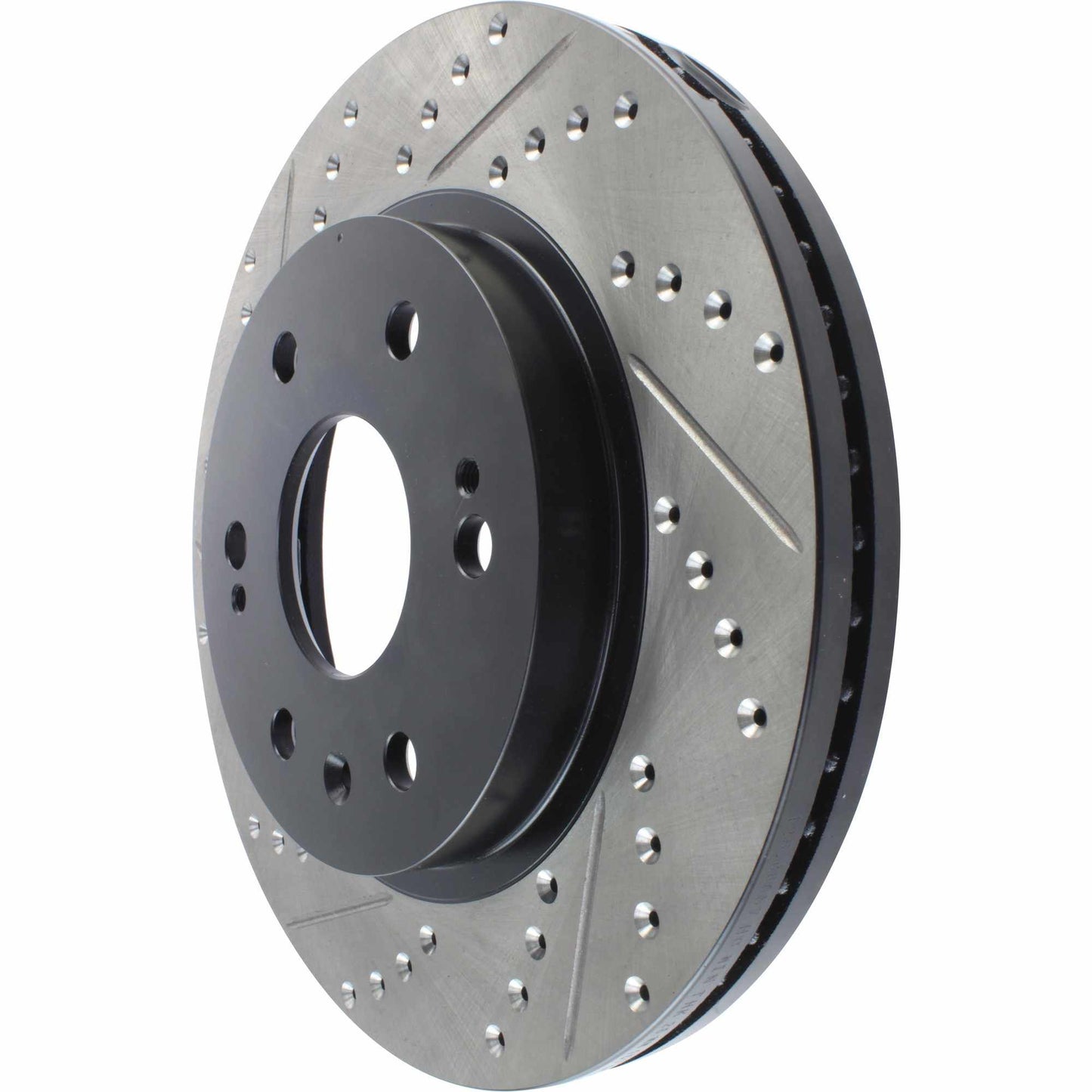 StopTech 2005+ Chevrolet Silverado 1500 Sport Slotted & Drilled Front Right Cyro Rotor 127.66057CR
