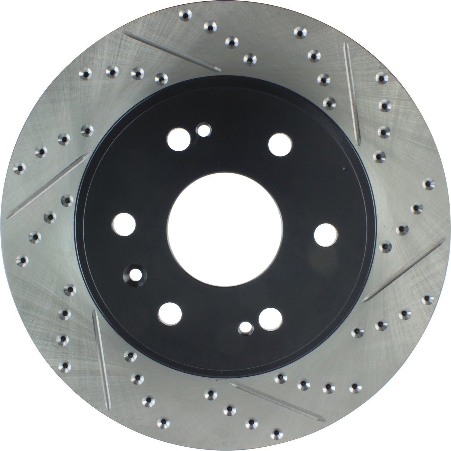 StopTech Sport Drilled/Slotted Brake Rotor; Front Left