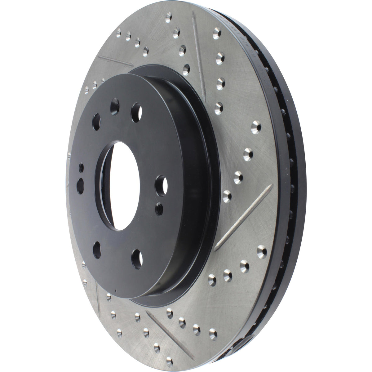 StopTech Sport Drilled/Slotted Brake Rotor; Front Left