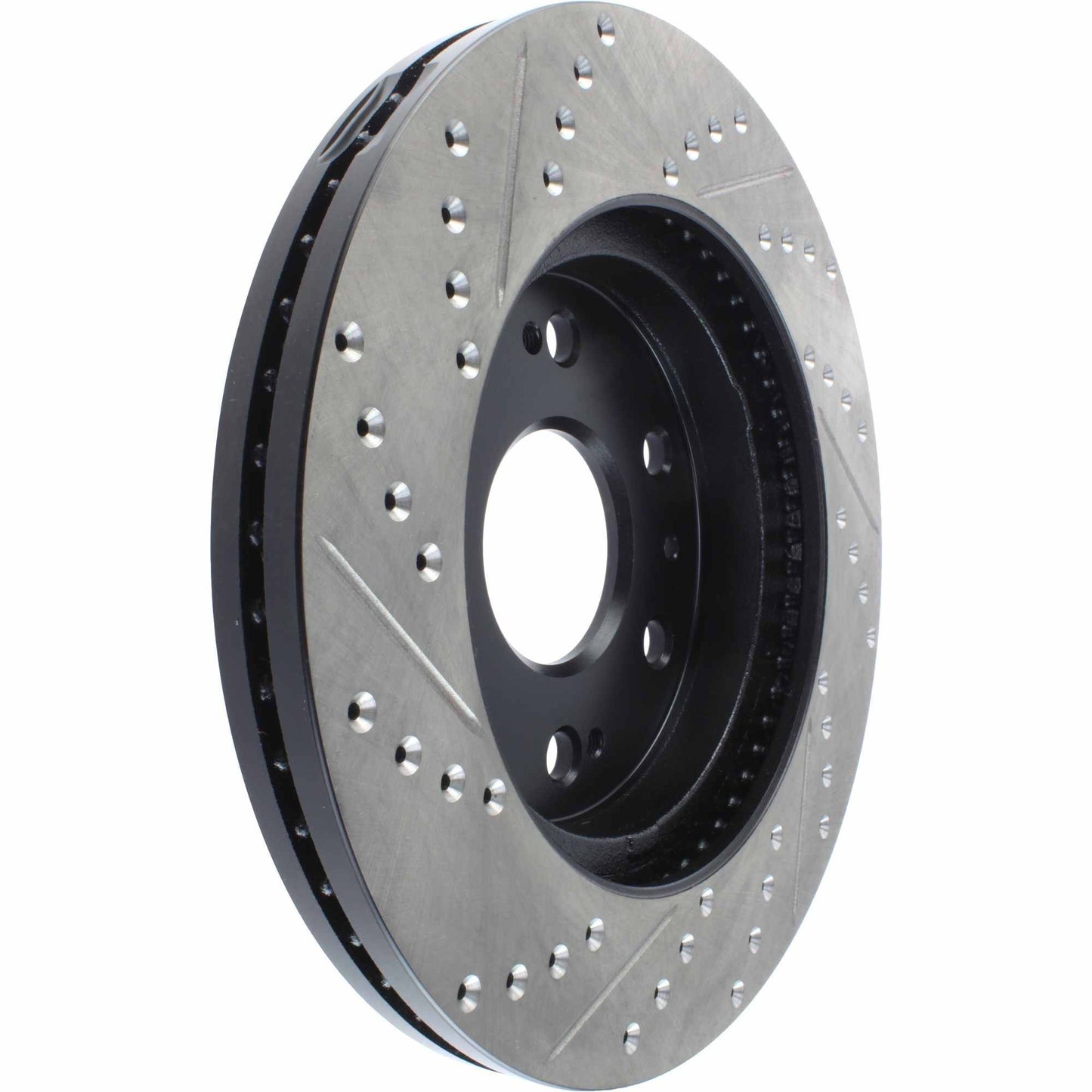 StopTech Sport Drilled/Slotted Brake Rotor; Front Left