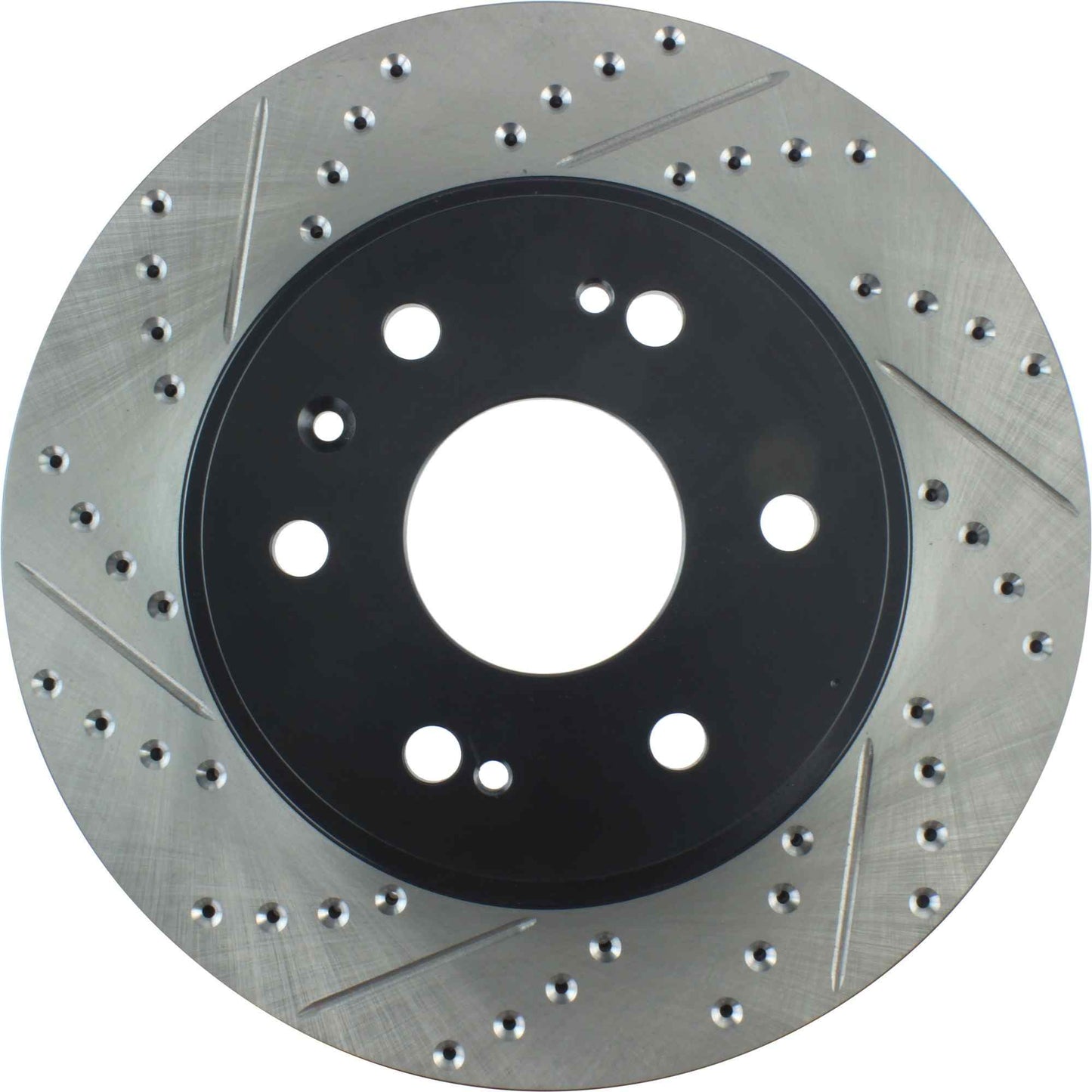 StopTech Sport Drilled/Slotted Brake Rotor; Front Right