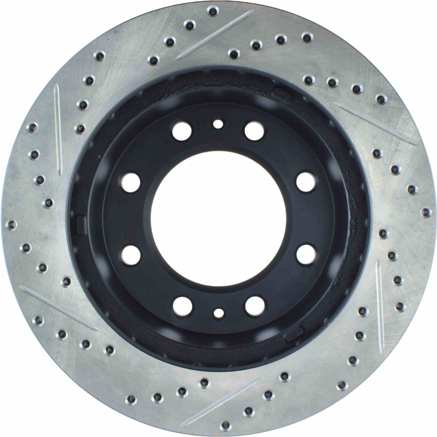 StopTech Sport Drilled/Slotted Brake Rotor; Front Left