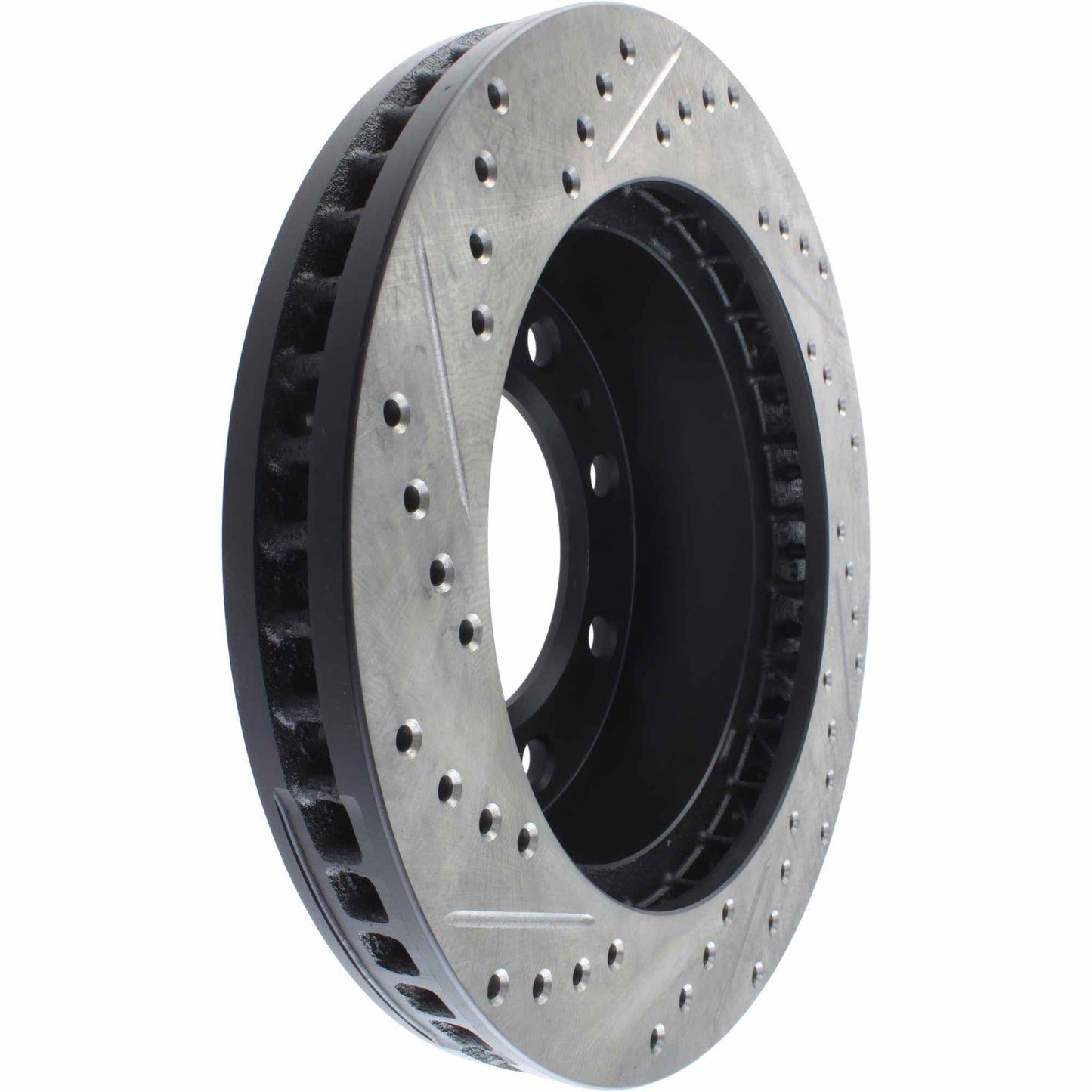 StopTech Sport Drilled/Slotted Brake Rotor; Front Left