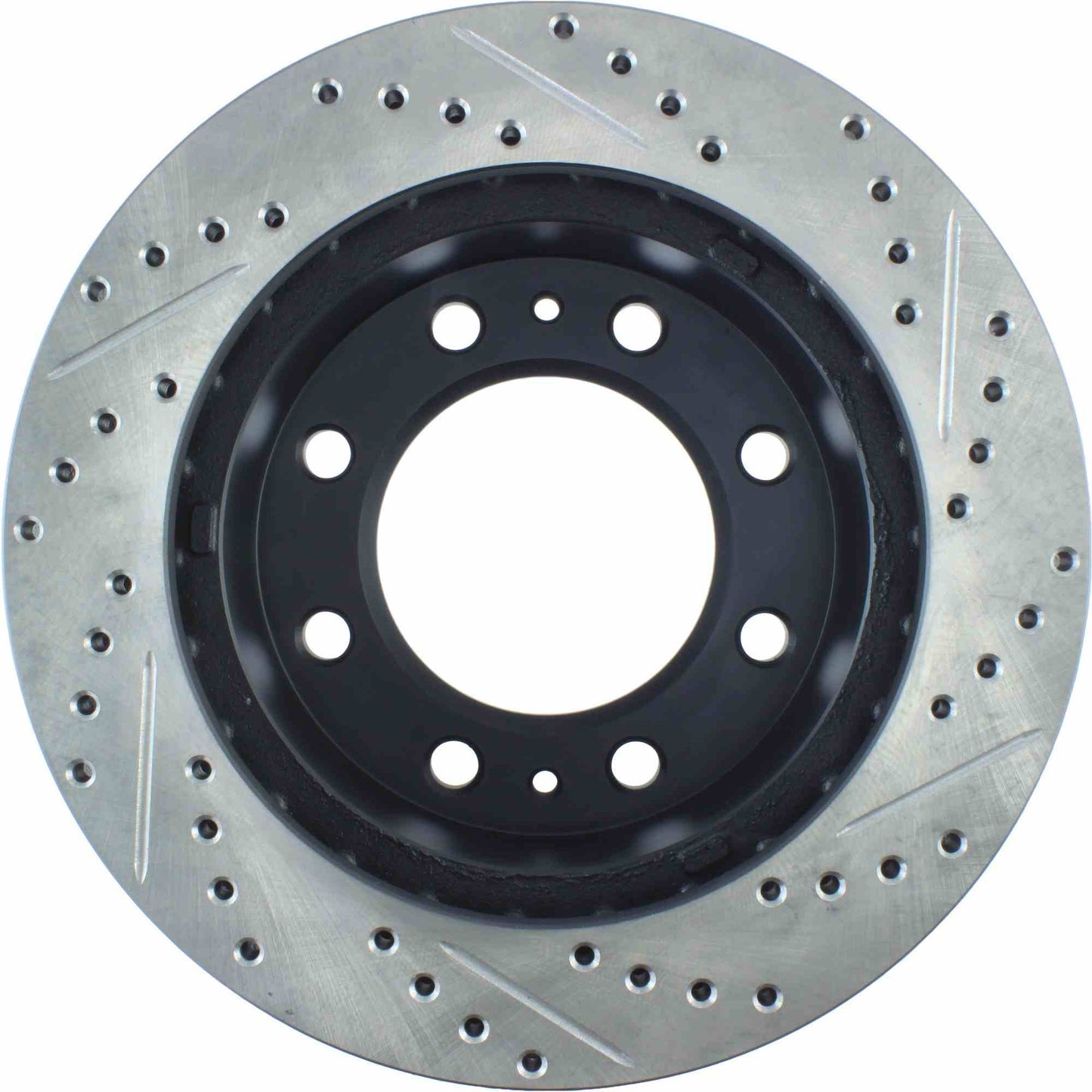 StopTech Sport Drilled/Slotted Brake Rotor; Front Right