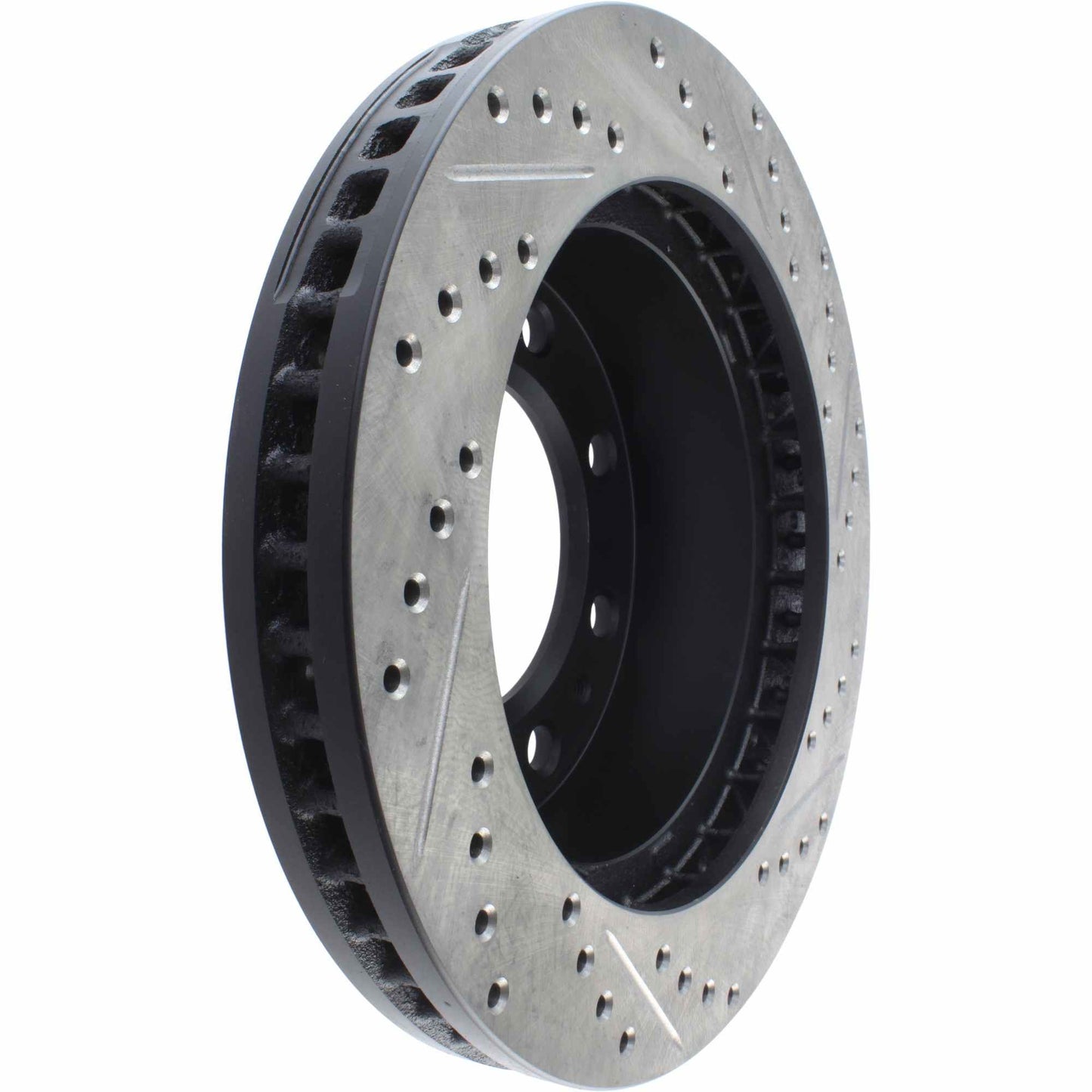 StopTech Sport Drilled/Slotted Brake Rotor; Front Right