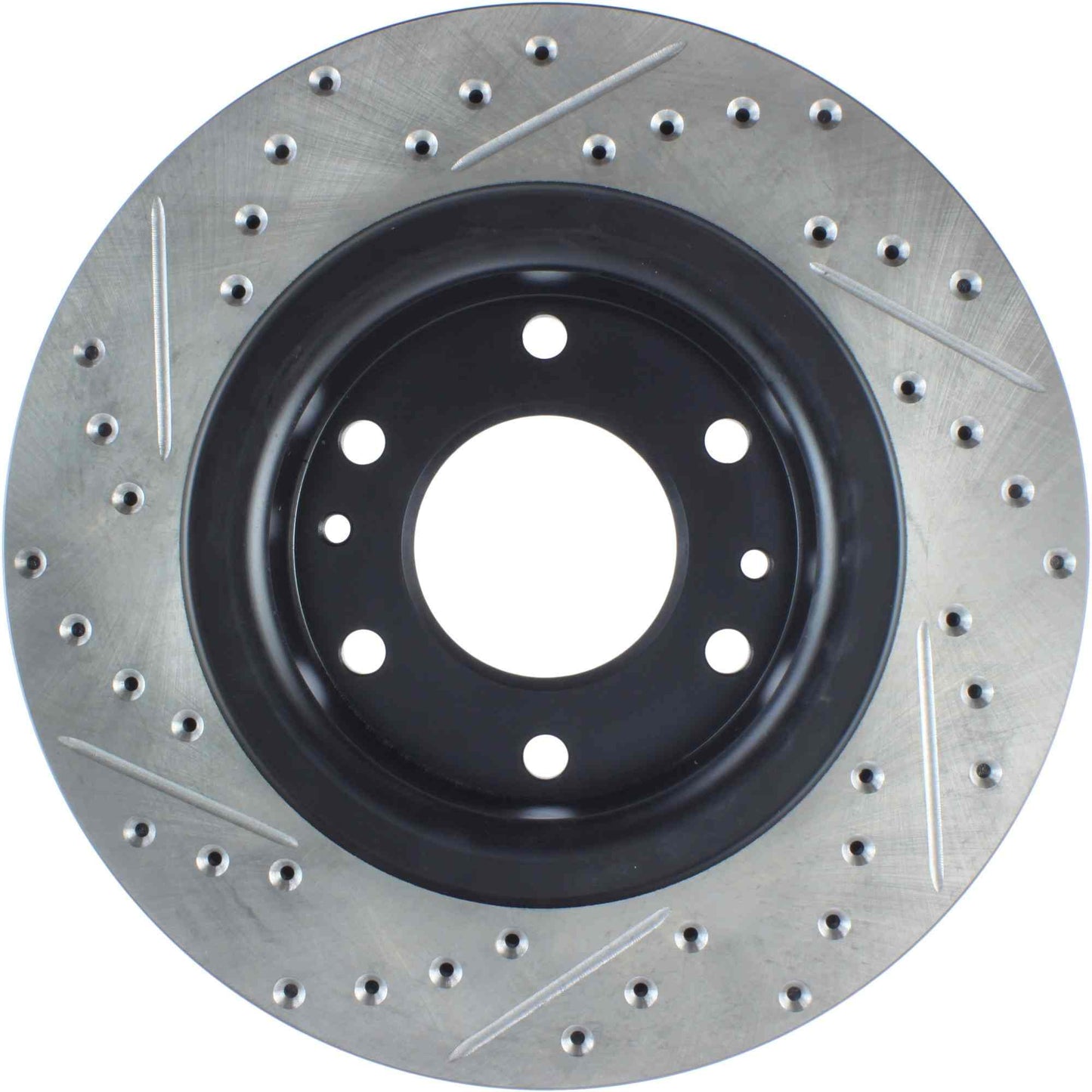 StopTech Sport Drilled/Slotted Brake Rotor; Front Left