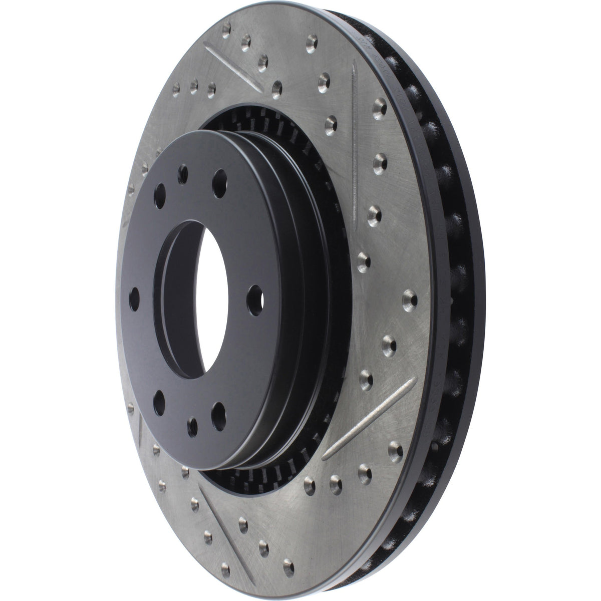 StopTech Sport Drilled/Slotted Brake Rotor; Front Left