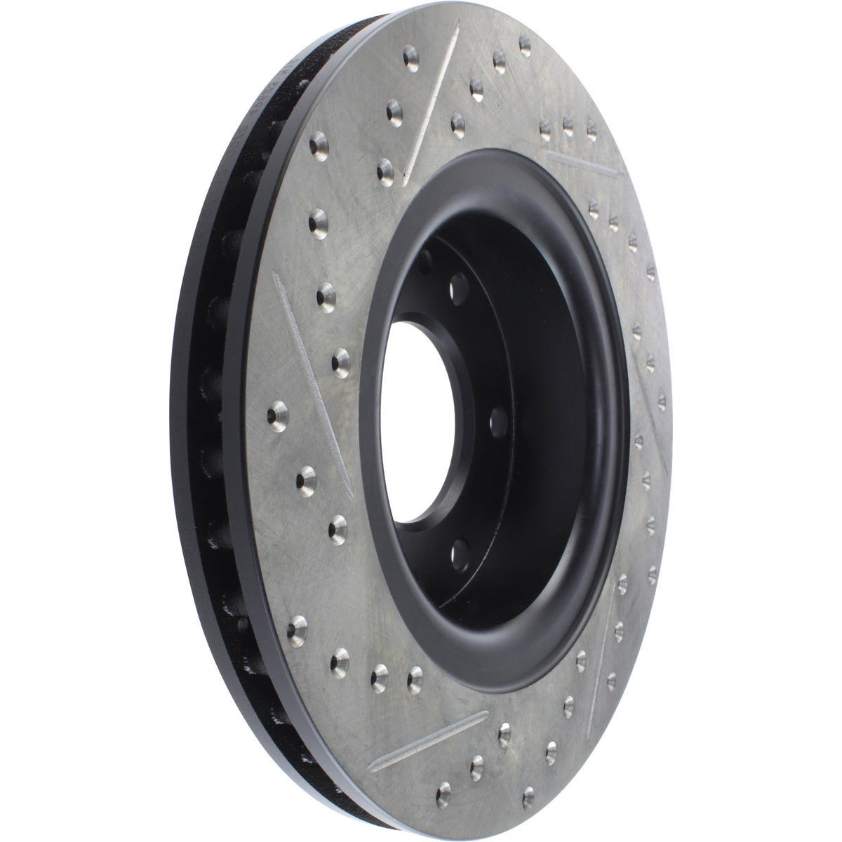 StopTech Sport Drilled/Slotted Brake Rotor; Front Left