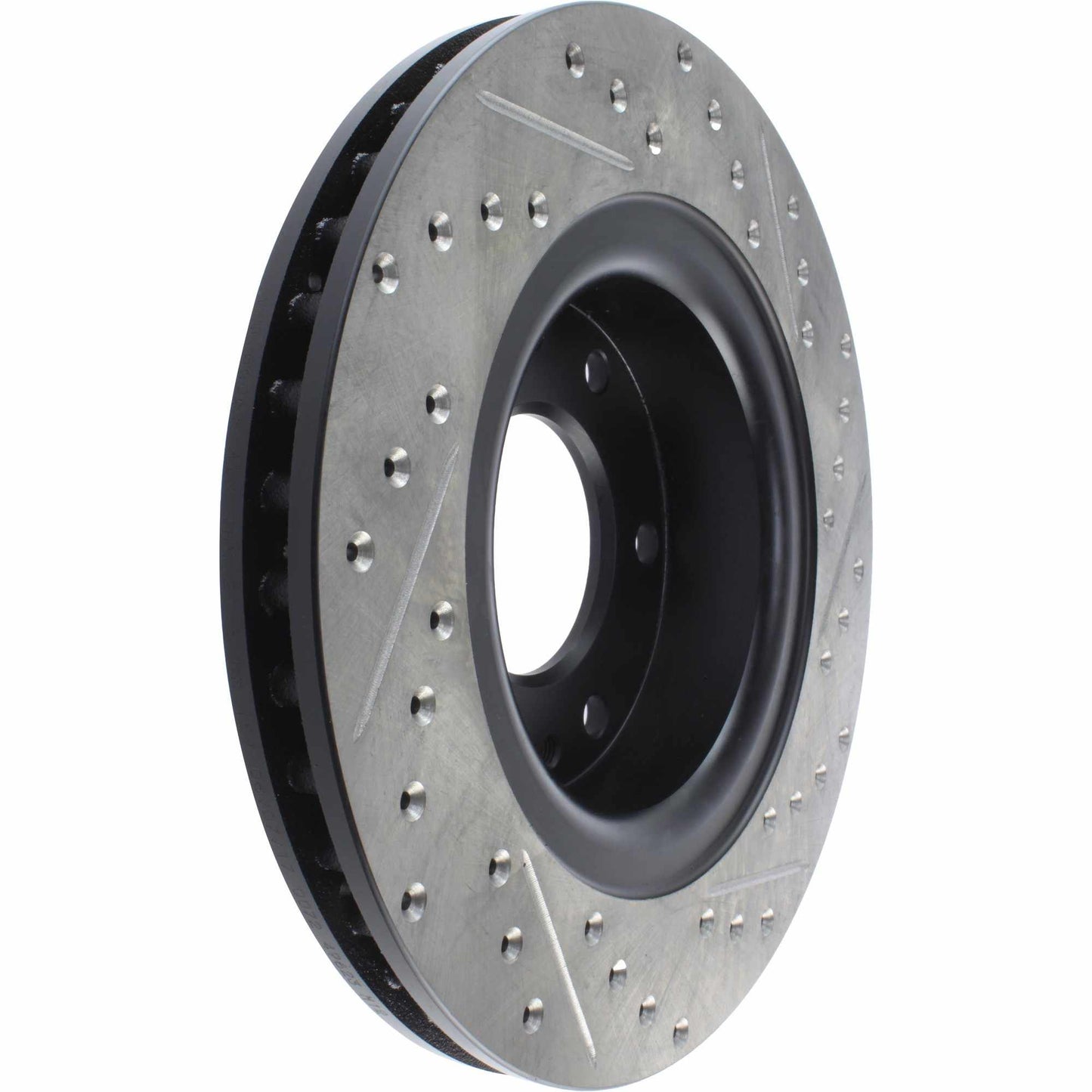 StopTech Sport Drilled/Slotted Brake Rotor; Front Right