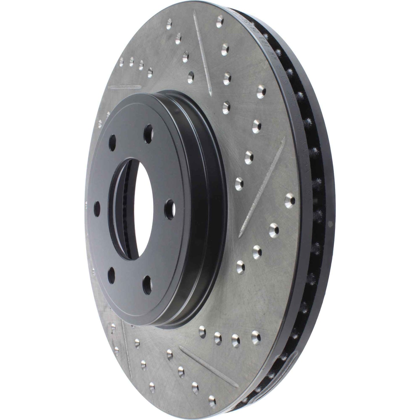 StopTech Sport Drilled/Slotted Brake Rotor; Front Left