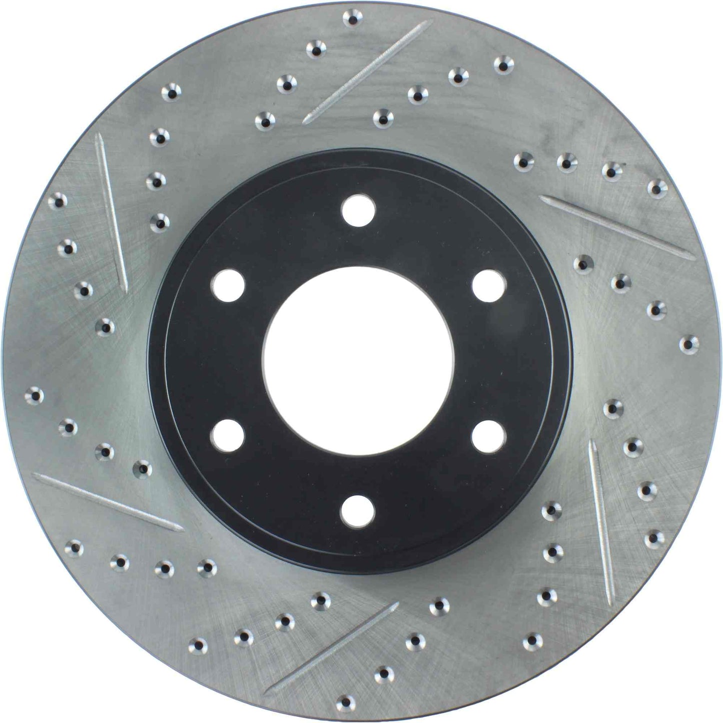 StopTech Sport Drilled/Slotted Brake Rotor; Front Right