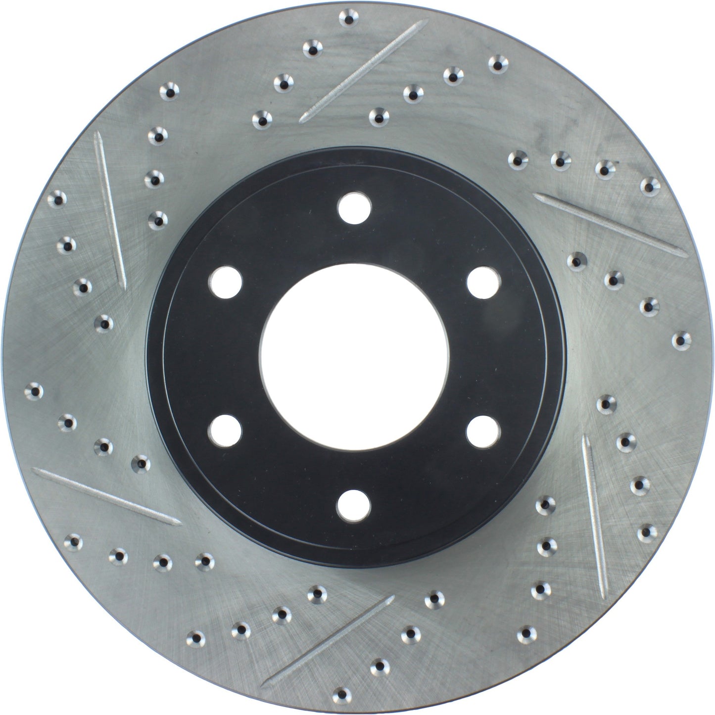 StopTech Sport Drilled/Slotted Brake Rotor; Front Right