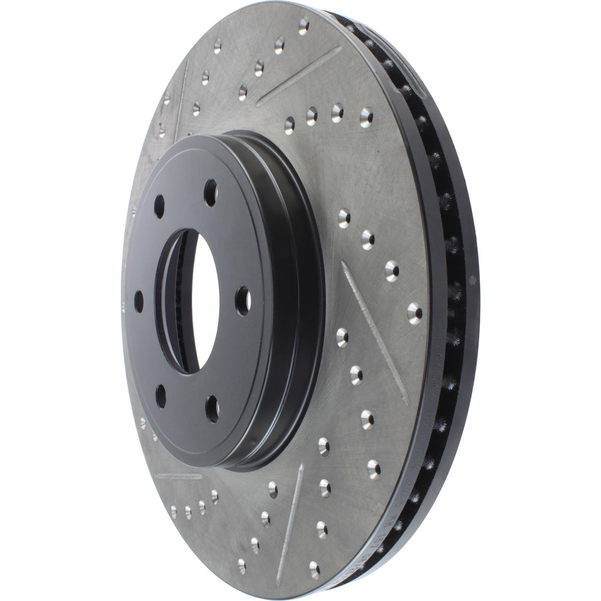 StopTech Sport Drilled/Slotted Brake Rotor; Front Right