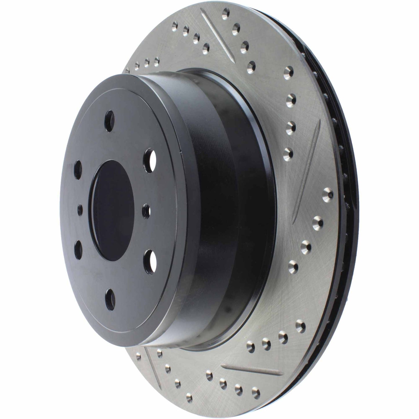 StopTech Sport Drilled/Slotted Brake Rotor; Rear Left
