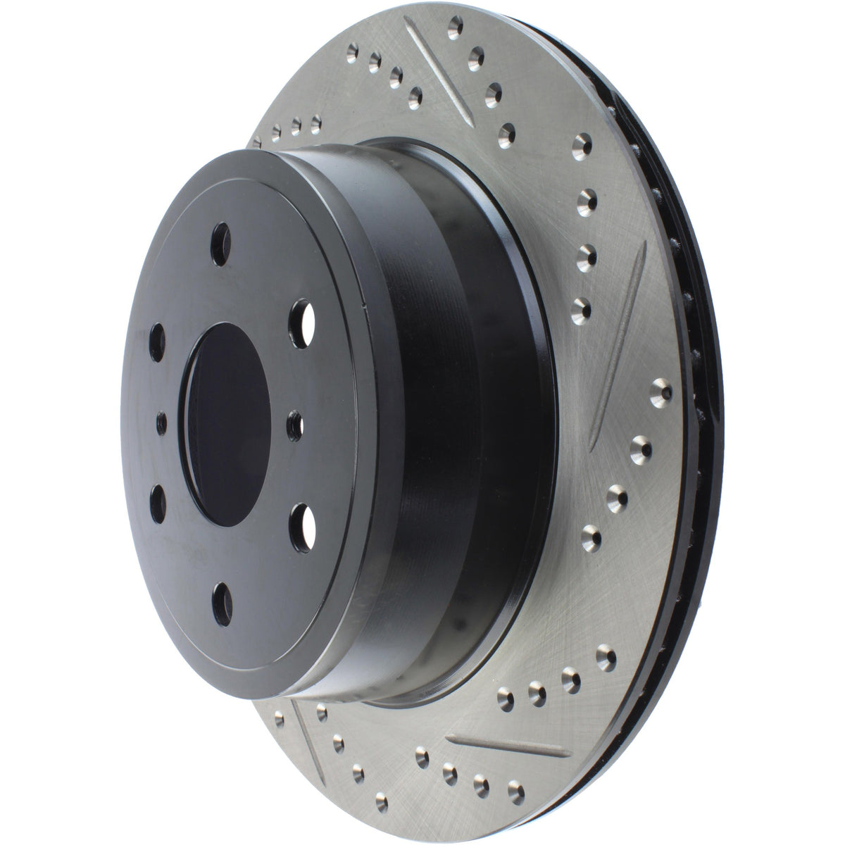 StopTech Sport Drilled/Slotted Brake Rotor; Rear Left