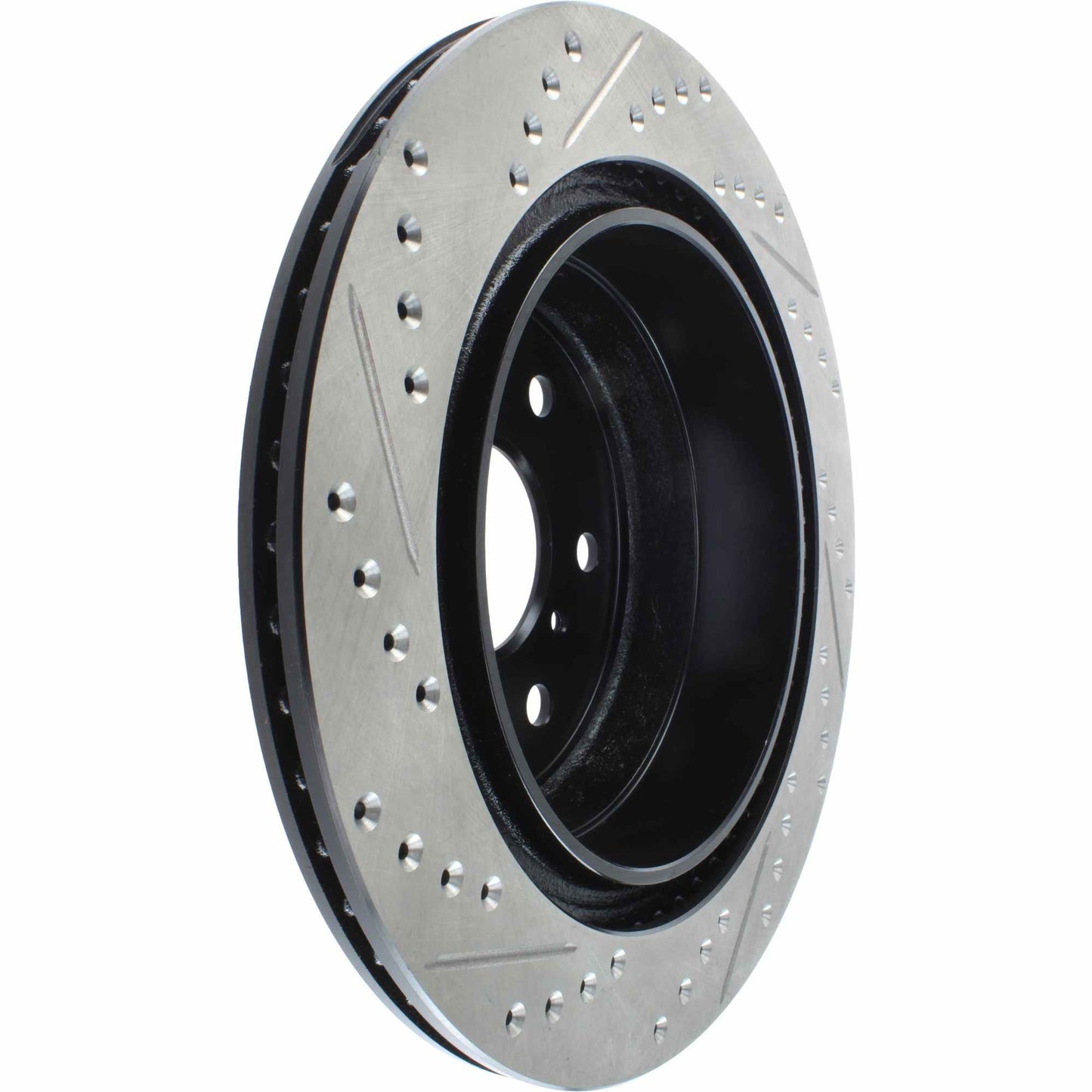 StopTech Sport Drilled/Slotted Brake Rotor; Rear Left