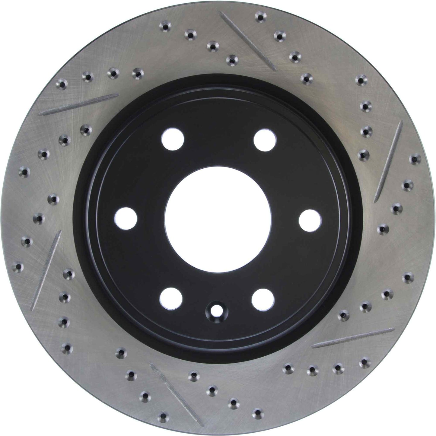StopTech Sport Drilled/Slotted Brake Rotor; Front Left