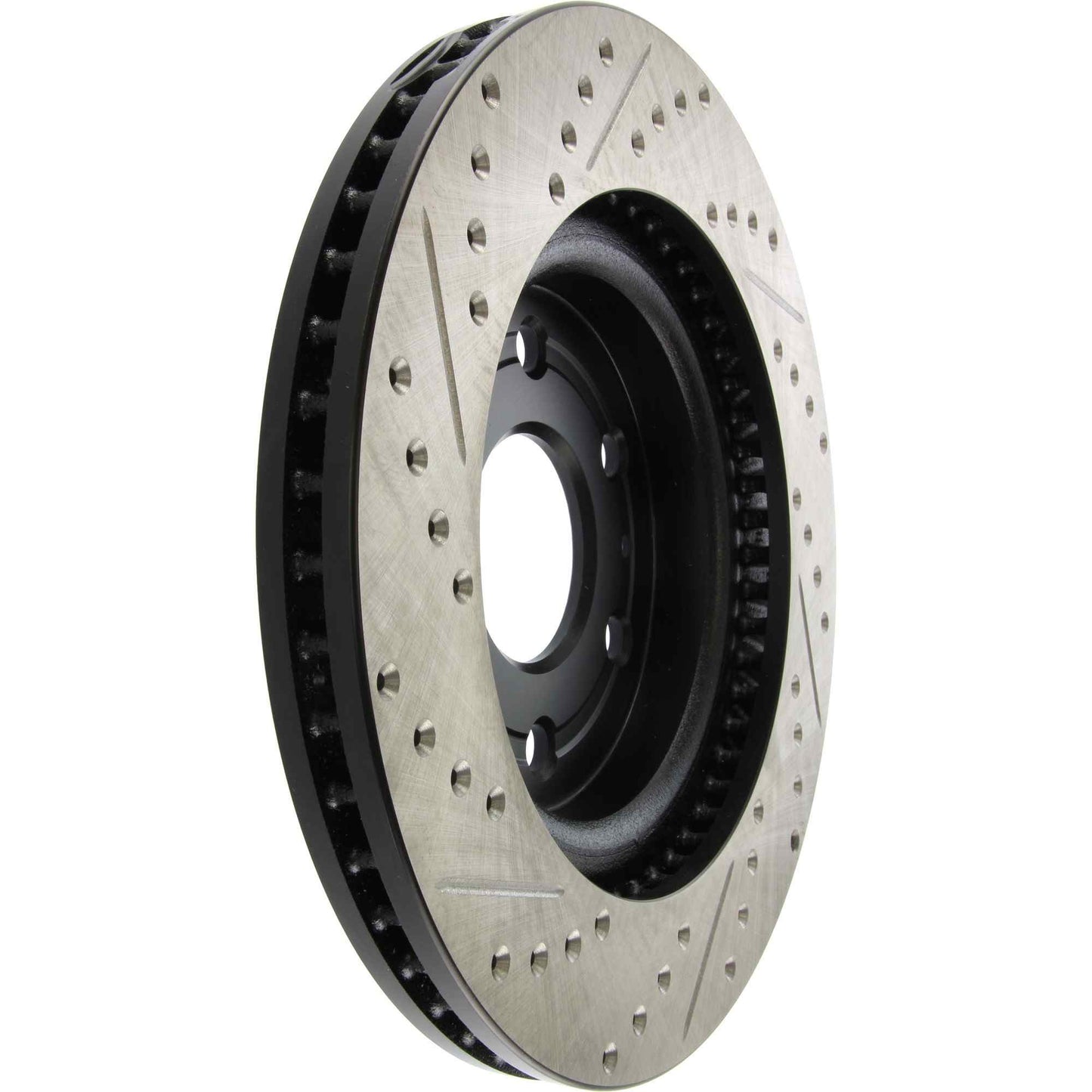 StopTech Sport Drilled/Slotted Brake Rotor; Front Left