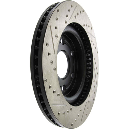 StopTech Sport Drilled/Slotted Brake Rotor; Front Left